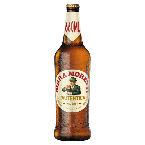 Birra Moretti Lager  Beer 660ml Bottle
